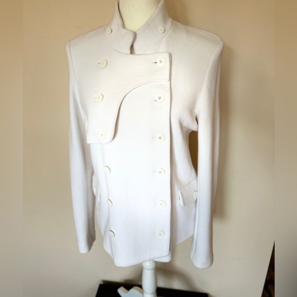 Emporio Armani OffWhite Military Blazer - S